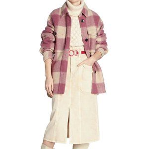 Isabel Marant Étoile Harveli Felted Wool-Blend Check Jacket
